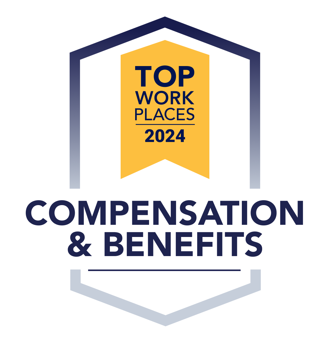 Top Workplaces Compensation & Benefits Award Badge