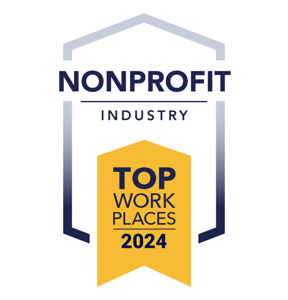 Top Workplaces Non-Profit Award badge