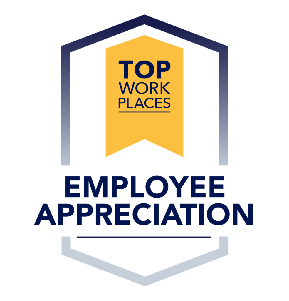Top Workplaces for Appreciation Award